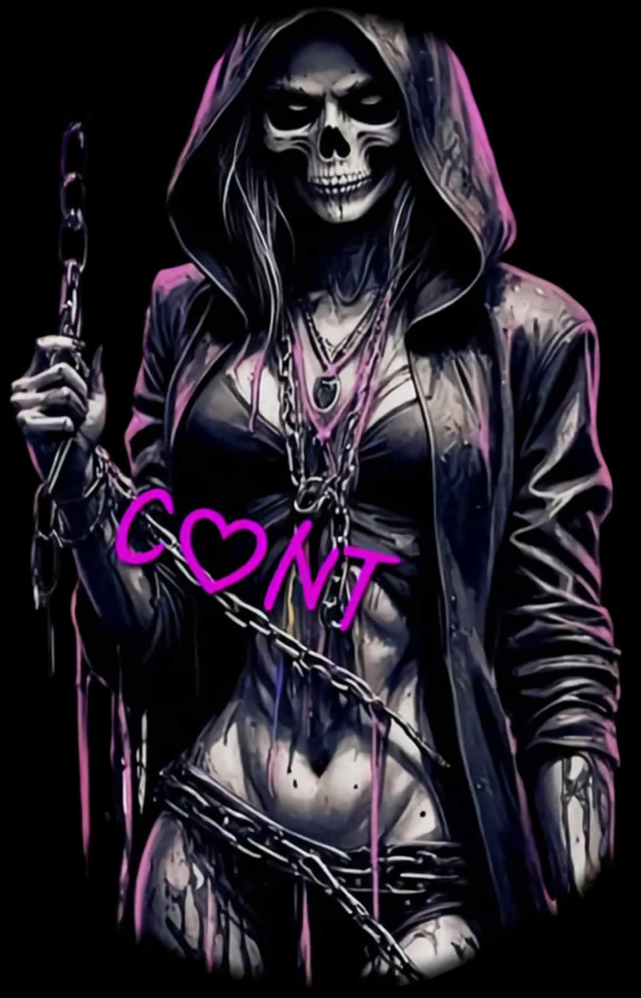 C♡NT Logo- (Dark) Stubby Cooler