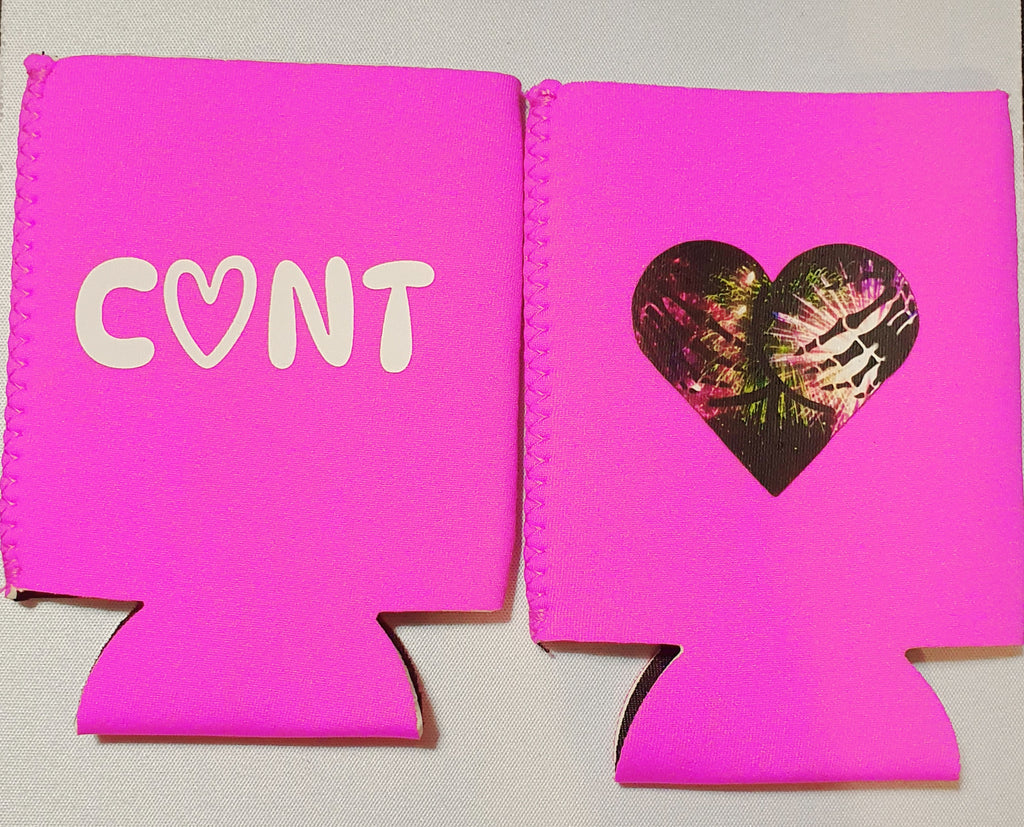C♡NT / HEARTASS Stubby Cooler ☆ Dual Side Print
