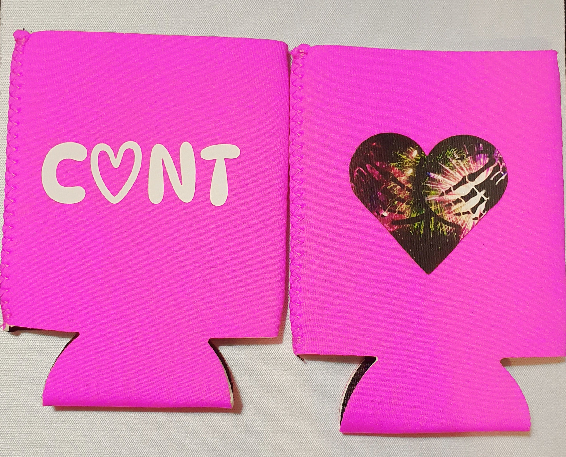 C♡NT / HEARTASS Stubby Cooler ☆ Dual Side Print