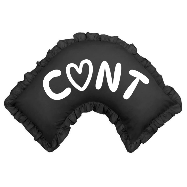 Frilled C♡NT V Shape PillowCase