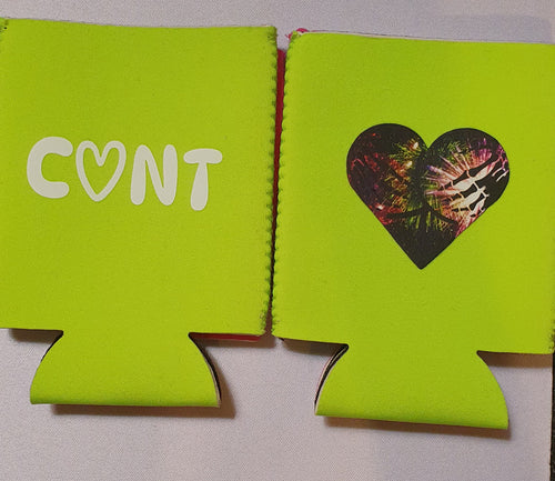 C♡NT / HEARTASS Stubby Cooler ☆ Dual Side Print