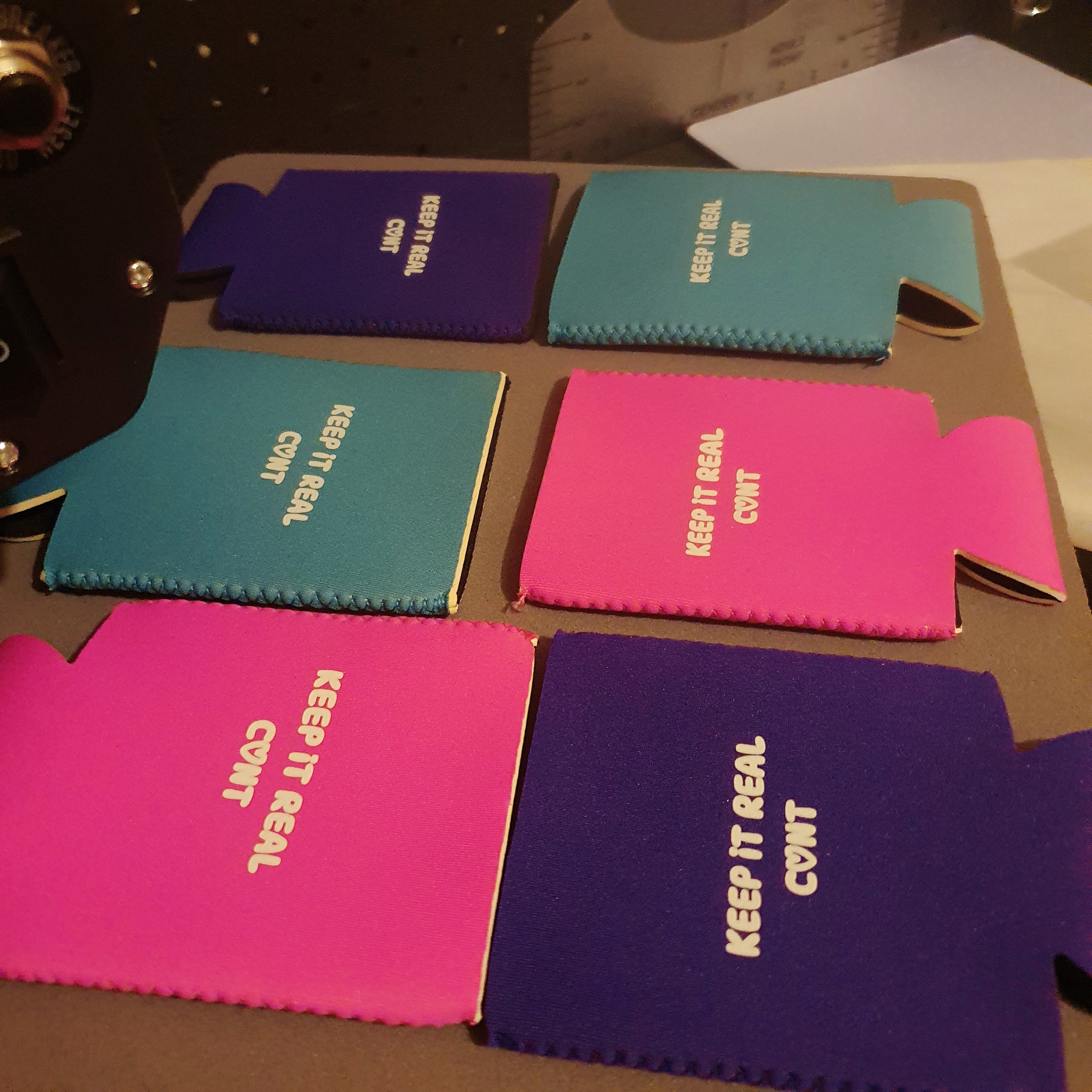 KEEP IT REAL C♡NT Stubby Cooler ☆ Neon