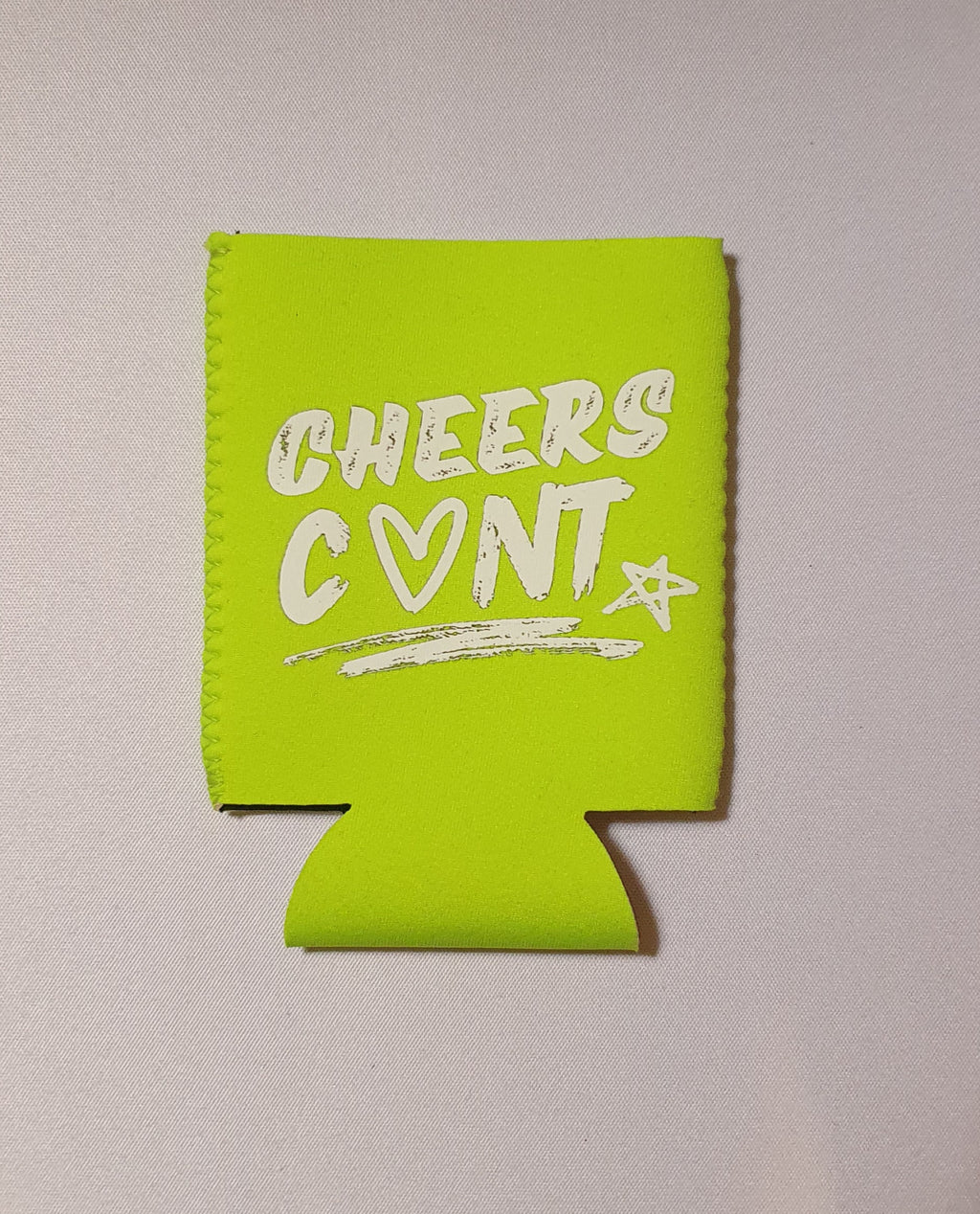 CHEERS C♡NT Stubby Cooler ☆ Neon
