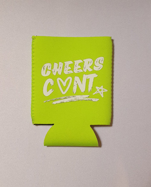 CHEERS C♡NT Stubby Cooler ☆ Neon