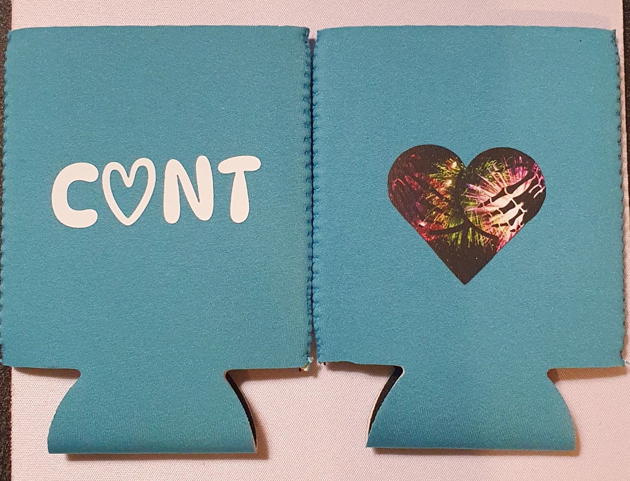 C♡NT / HEARTASS Stubby Cooler ☆ Dual Side Print