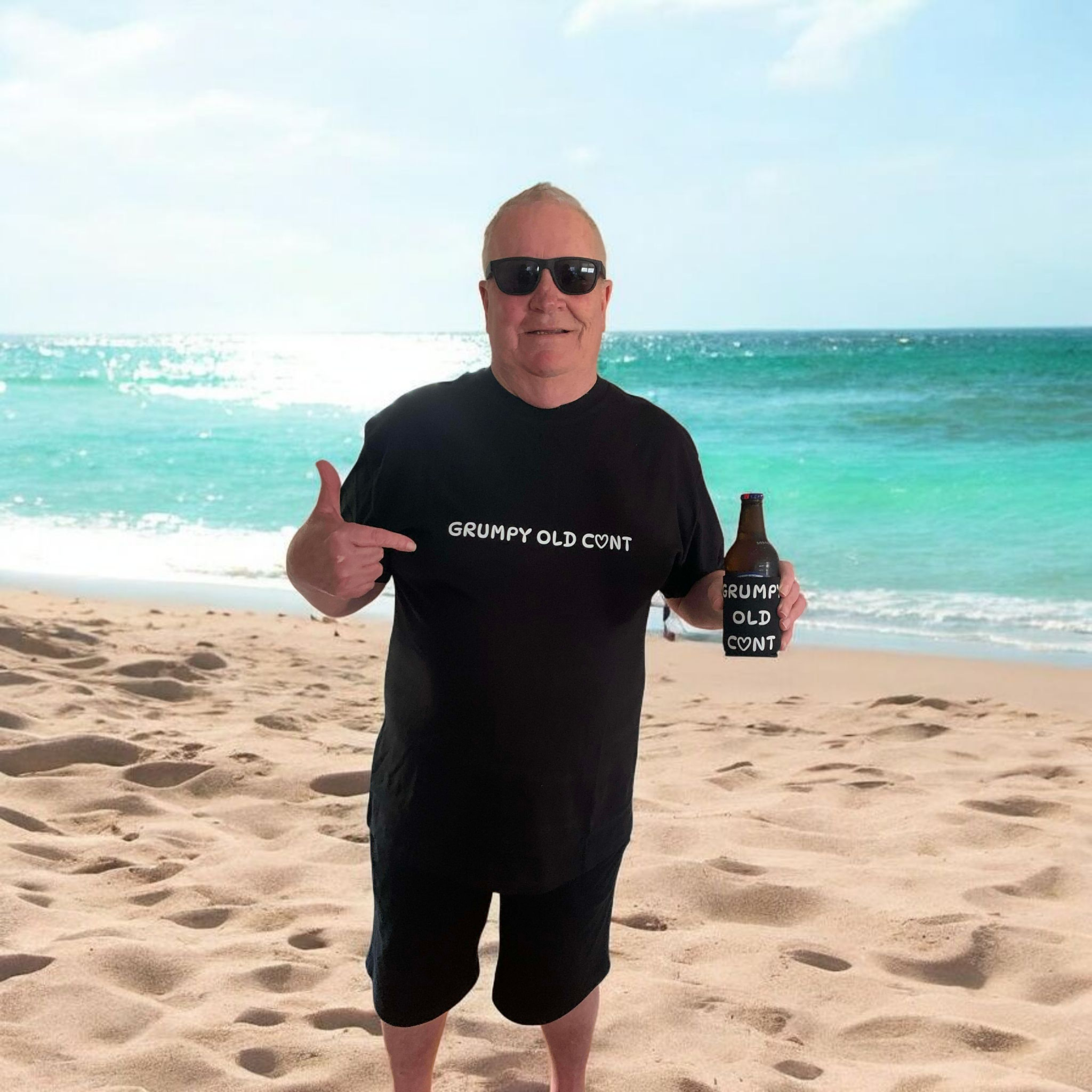 GRUMPY OLD C♡NT Tee & Cooler Set