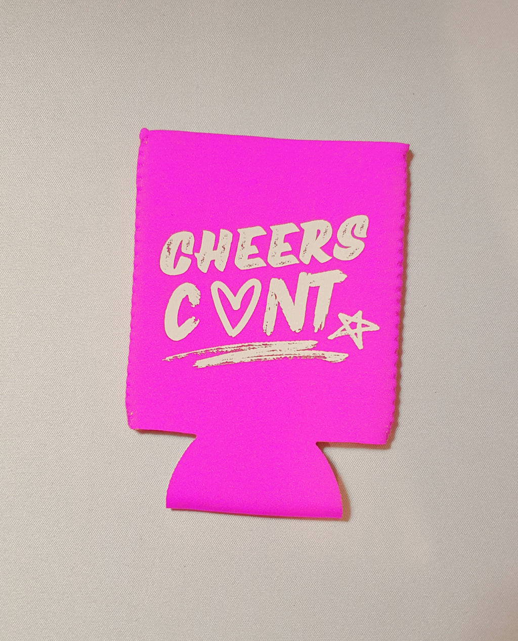 CHEERS C♡NT Stubby Cooler ☆ Neon