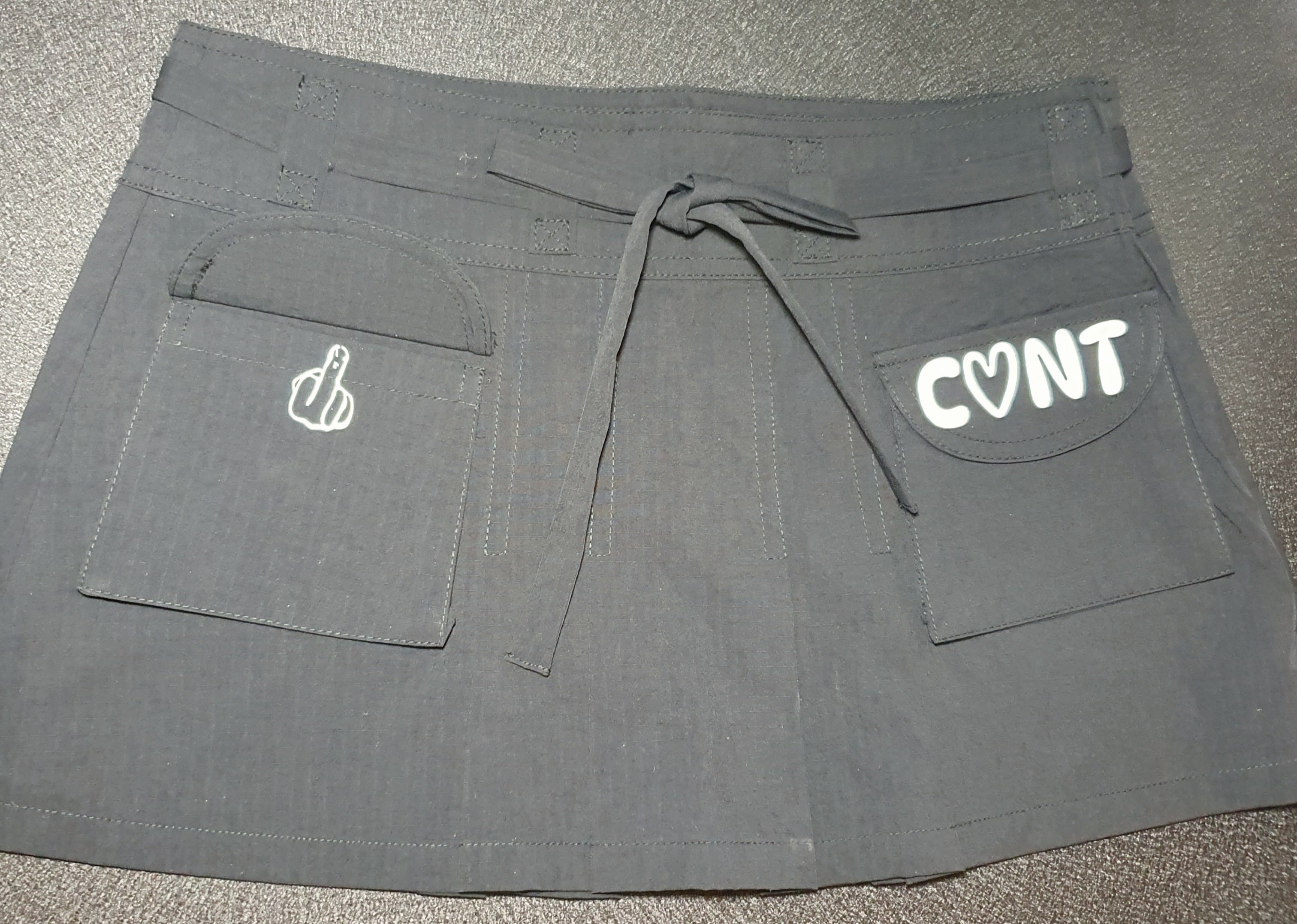 C♡NT Cargo Pocket Mini Skirt