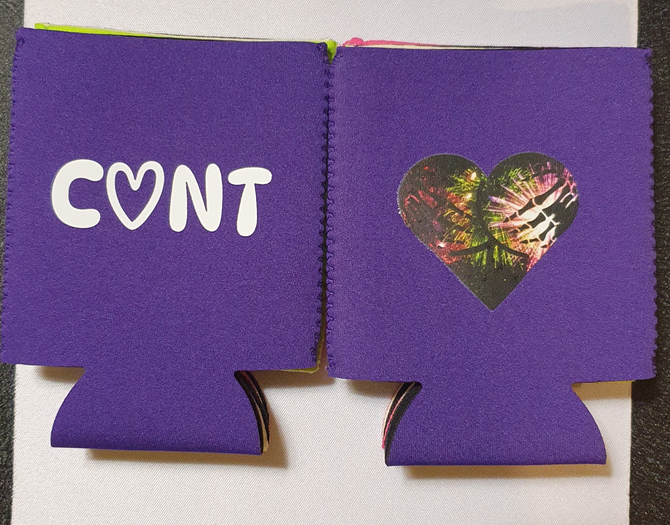 C♡NT / HEARTASS Stubby Cooler ☆ Dual Side Print