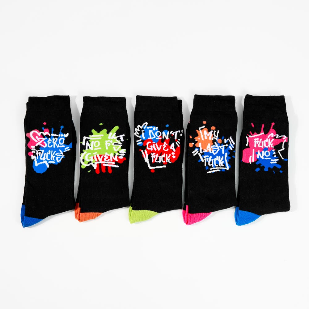 F*CK GRAFFITI SOCKS - 5 PACK